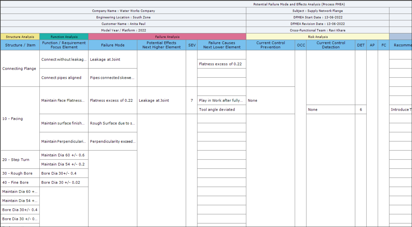 FMEA Report