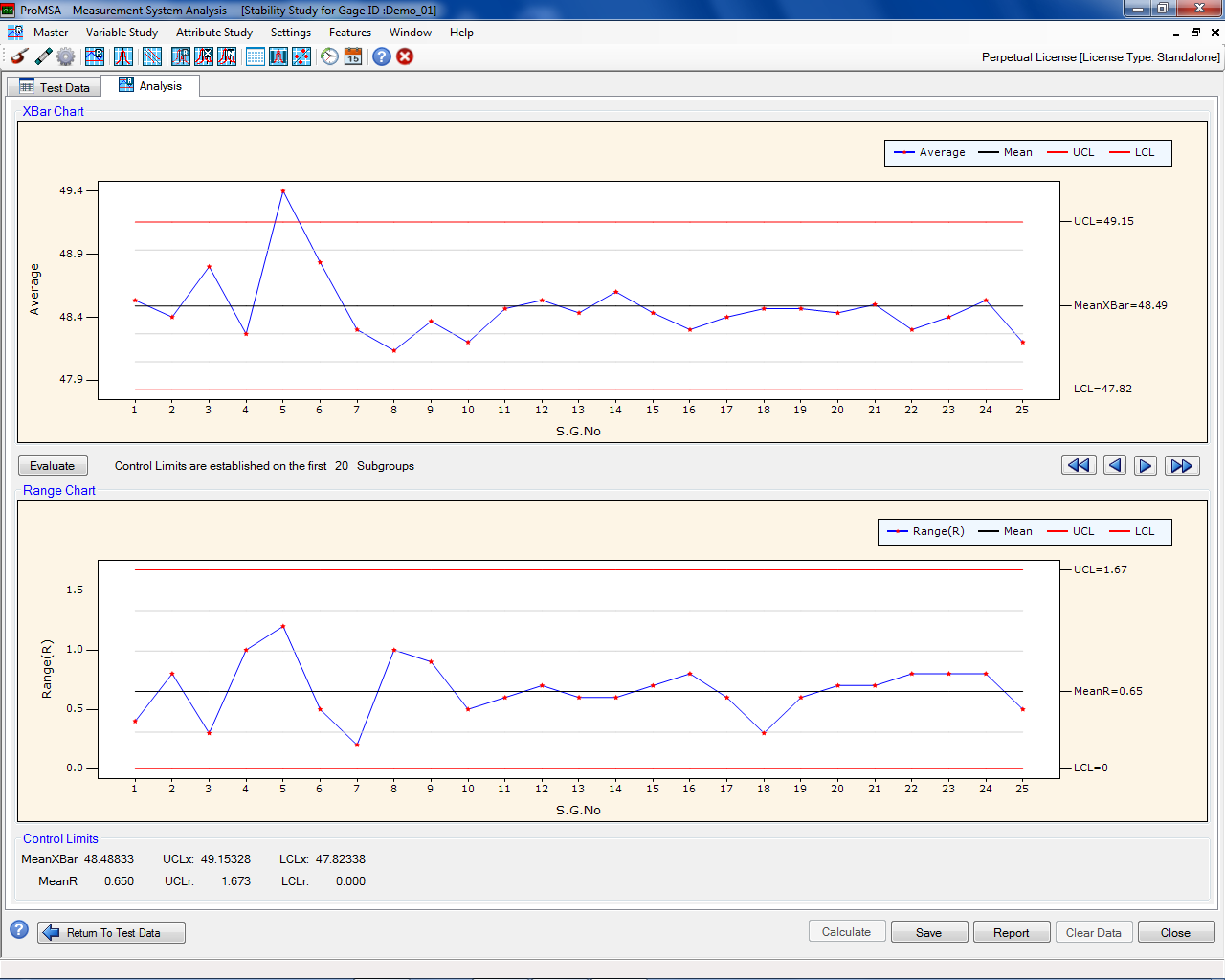 ProMSA: Variable Studies: Stability Study Data Entry Screen